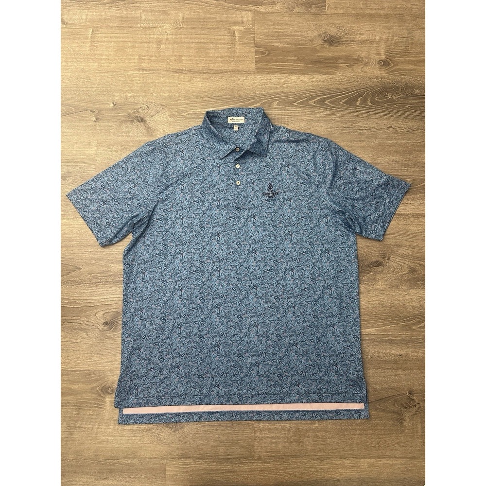 Peter Millar Summer Comfort Guitars AOP Men's Polo XL The Northern Trust